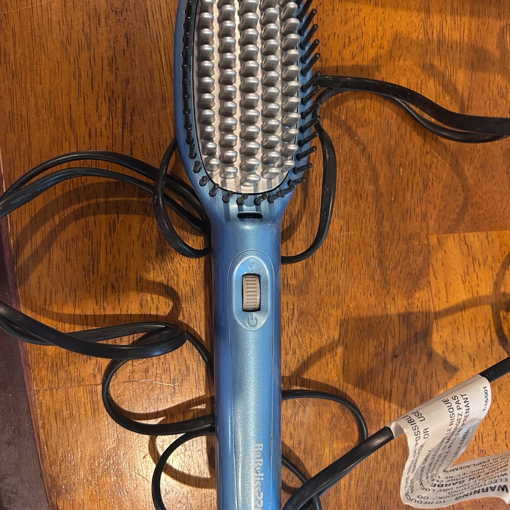 BaBylissPRO Blue Hair Straightening Brush